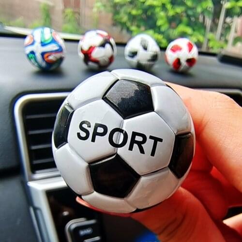 Mini Football Model Car Decoration Accessories Interior Creativity Colorful Football Car Perfume Air Freshener Cute Ball Gift