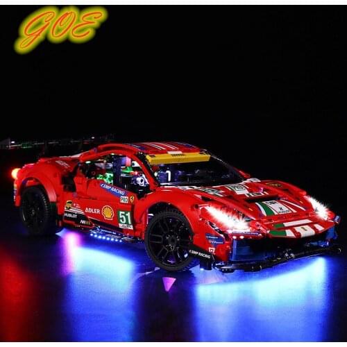 LED Lighting Set for 42125 Compatible With Ferrari 488 GTE “AF Corse #51”Blocks Building Model Toys Kids Gifts(Only Led Light)
