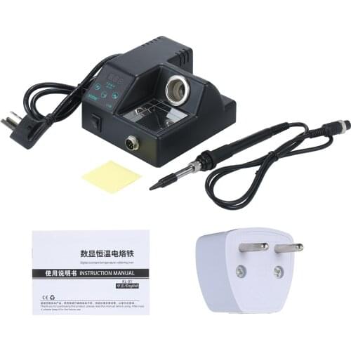 60W Soldering Station with Constant Temperature Digital Display Adjustable Temperature Repairing Tool Electric Soldering Iron