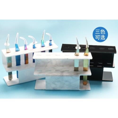 6 Slots Eyelash Tweezers Sort Storage Stand Acrylic Display Shelf 3 Colors Optional Makeup Supplies