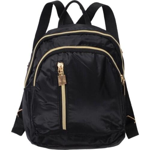 Hirigin Casual Oxford Backpack Women Black Waterproof Nylon School Bags for Teenage Girls High Quality Travel Tote Backpack