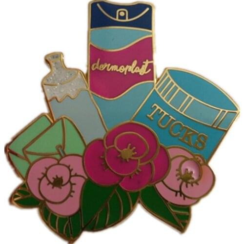 Promotional Metal Pin Badge with Black Nickel Plating k200406