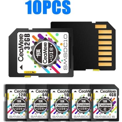 Free Custom LOGO 128GB Camera PSP GPS Memory SD Cards 4GB 8GB 32GB 64GB Class 10 Largest Memory 256GB Hi Speed SD Memory Cards