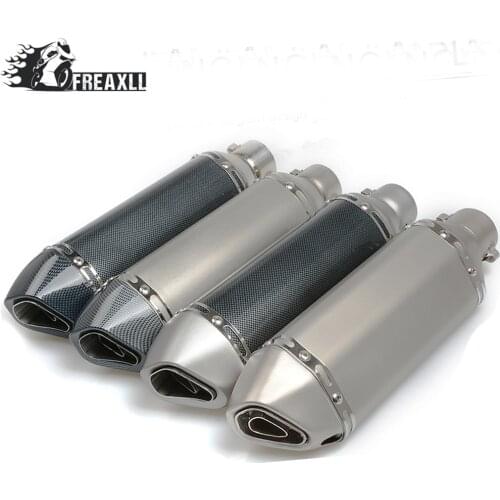 Universal Fiber Motorcycle Exhaust Pipe Muffler Motorbike Exhaust Modified Exhaust Pipe DB Killer For BMW benelli triumph ducati