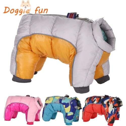 Winter Pet Dog Clothes Super Warm Jacket Thicker Cotton Coat Waterproof Small Dogs Pets Clothing Outfit For Puppy French Bulldog