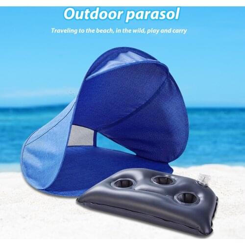 Parasol Outdoor Mini Umbrellas Sunshade Inflatable Pillow Beach Tent Portable Sun Protection Anti-UV Outing Head Sunshade Tent