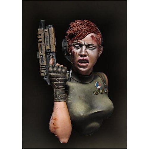 1/10 Resin Model Building Kit Bust Female warrior