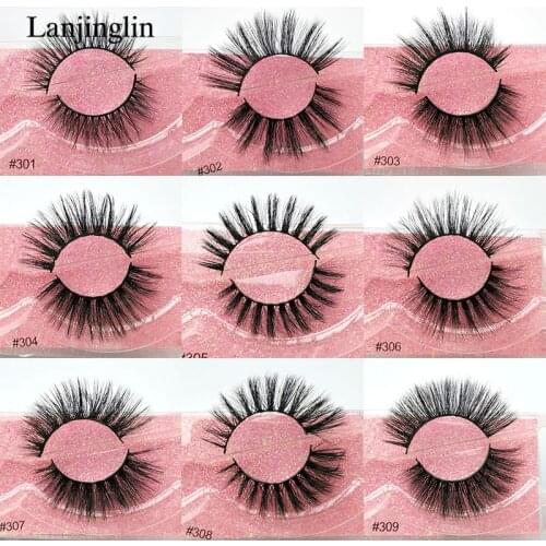 1 pair 3D Mink False Eyelashes Natural Long Mink Lashes Cruelty Free Lashes Eyelashes Maquiagem Soft Wispy Lashes Faux Cils