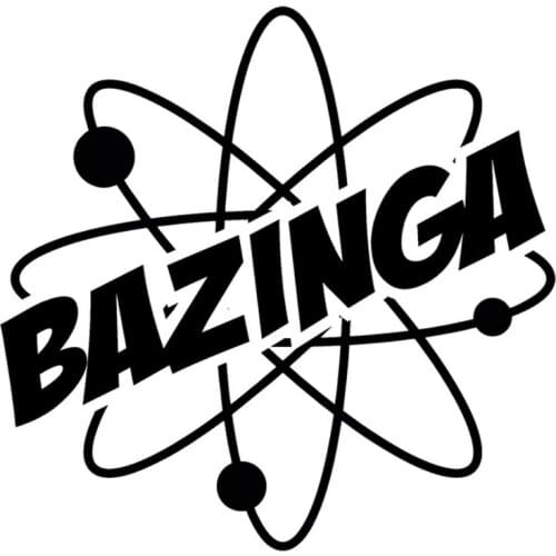 16.2cm*16cm Bazinga Science Atom Creative Vinyl Stickers Fashion Car Styling