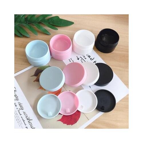 30/50Pcs Cream Jar Plastic Container Pot White Empty Matte Cosmetic Packaging Bottle Storage Box 5g/15g