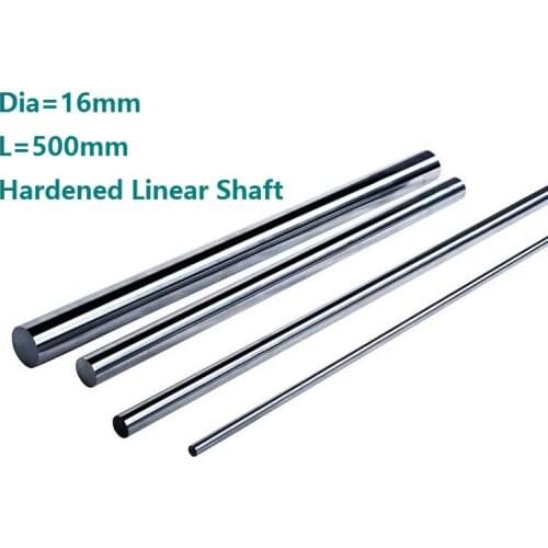 4pcs/lot Dia 16mm shaft 500mm long Chromed plated linear shaft hardened shaft rod bar rail guide for 3d printer cnc parts