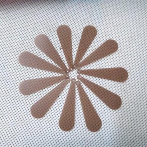 400pcs/lot 10*35mm Long Bat Sequins PVC Flat With Side Hole Oval Drops Belly Costume Evening Dress Accessories Matte Dark Coffee