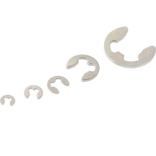5pcs M1.5-M7 Stainless Steel E Circlip Retaining Ring Washer for RC Model Car Shaft Fastener