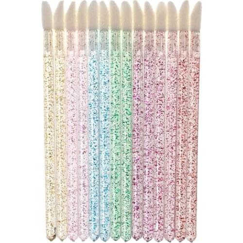 50Pcs Disposable Eyelash Brush Crystal Lashes Micro Brushes Eyelash Extension Supplies Applicator Cleaner Beauty Makeup Tools