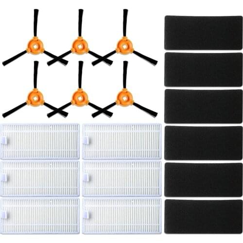 6 PCS Filter & Sponge Filter +6*Side Brushes Kits for Eufy Robot Vacuum RoboVac 11 Robotic Cleaner Replacement Parts Accessories