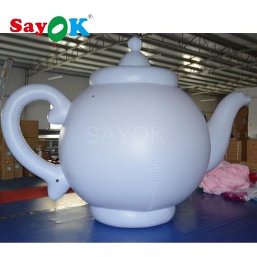 2m/6.6ft High Giant Inflatable Teapot Durable Teakettle for Tea Shop Tea house Advertising Exhibitions Activities Decoration