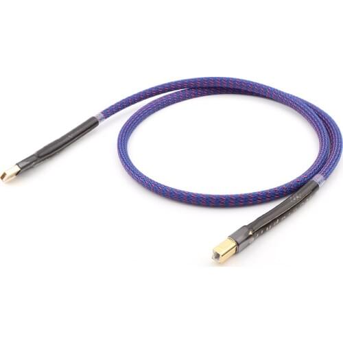 Hi-End QED OCC silver plated USB audio cable data USB cable DAC USB hifi cable A-B usb cable USB plug connector