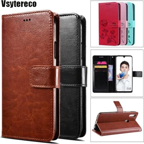 Leather Case For Huawei Huawey Y6 Y7 2019 Honer 8A 8C 8X View 20 10 Lite Light PCT-L29 DUB-LX1 Flip Case Coque with Card Pocket