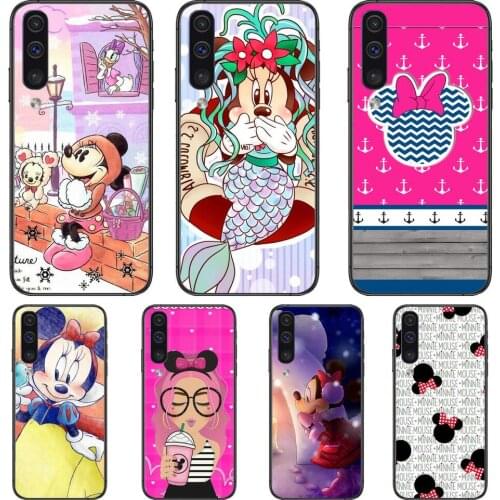 Cute Lovely Minnie Mouse Phone cover hull For SamSung Galaxy S8 S9 S10E S20 S21 S5 S30 Plus S20 fe 5G Lite Ultra black soft case