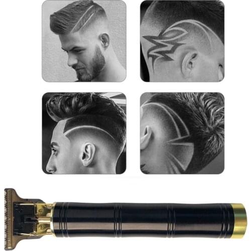 Mens Professional Cordless Hair Trimmer Clipper Baldheaded Cutter Beard Shaving Precision Finishing Hair Cutting Machine