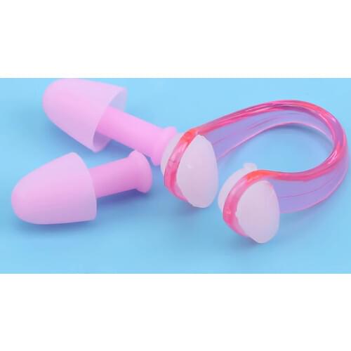 Soft Swimming Earplugs Nose Clip Case Protective Prevent Water Protection Ear Plug Waterproof Soft Silicone Swim Dive Supplies