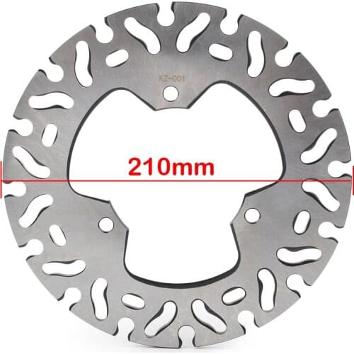 210mm Outer Diameter Motorcycle Disc Rotor Rear Brake Disc For Yamaha FZR250 FZR400 TZR125 TZR250 TZM150 SZR660 Stainless steel