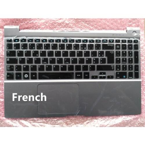 French/Latin/Portuguese layout New laptop keyboard with touchpad palmrest for SAMSUNG Series 7 700Z5B 700Z5A 15.6"