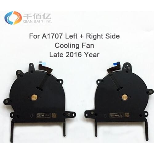 New Original Laptop Cooler for MacBook Pro Retina 15" A1707 Left + Right Side Fan Set Replacement Late 2016 Year