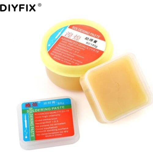 DIYFIX Soldering Flux Yellow Paste for PCB IC Welding Repair Tools Solder Paste High Intensity Free Rosin 51g 76g