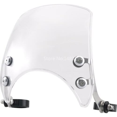 Clear Windshield For Harley Sportster XL883 XL1200 04-Up Motorcycle Compact Sport Wind Deflector Windscreen Accessories