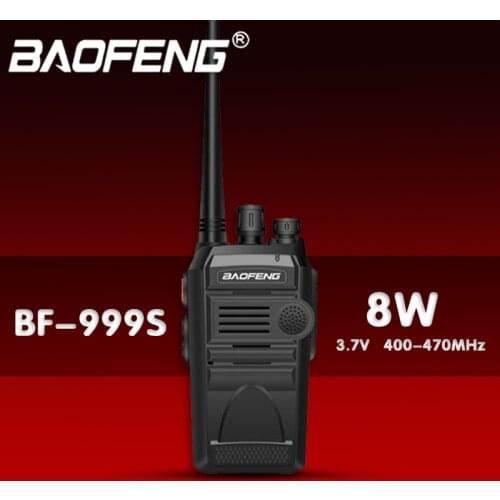 Baofeng BF-999S Two - Way Radio Walkie Talkie 3 - 5km 8W 400-470MHz 1800mAh CB Radio FM Transceiver UHF Marine Radio