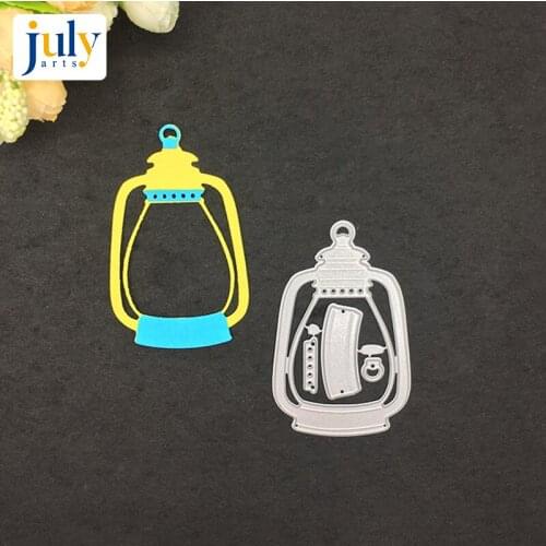 Julyarts Dies Scrapbooking Cutting Dies Silver Lamp Embossing Stencil DIY Scrapbook Paper Album for Handwork Creative
