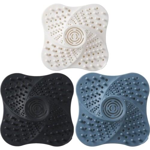 Silicone drainage net hair filter bathroom kitchen sink filter can capture hair, avoid drainage blockage, easy to clean