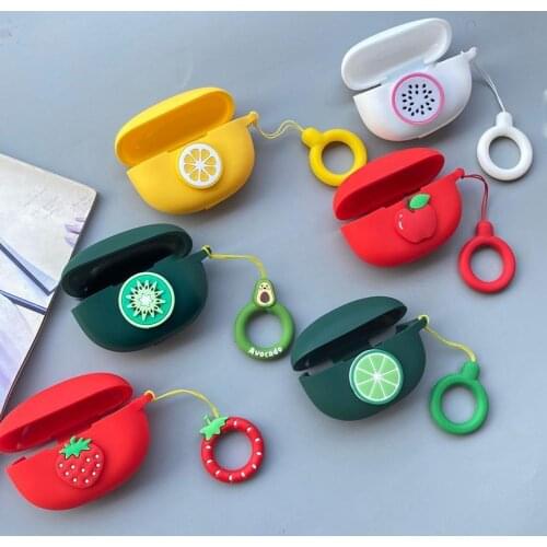 Cute Fruit Kawaii Anti-drop Earphone Shell Avocado Silicone Sleeve For Magic Sound Studio Buds Wireless Earphones