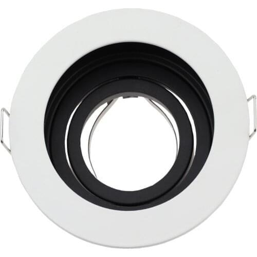 GU10 Spot bulb fixture Zinc alloy Ceiling Recessed led Lamp 90mm Cut Hole with Bulb Replaceable Downlights MR16 fitting