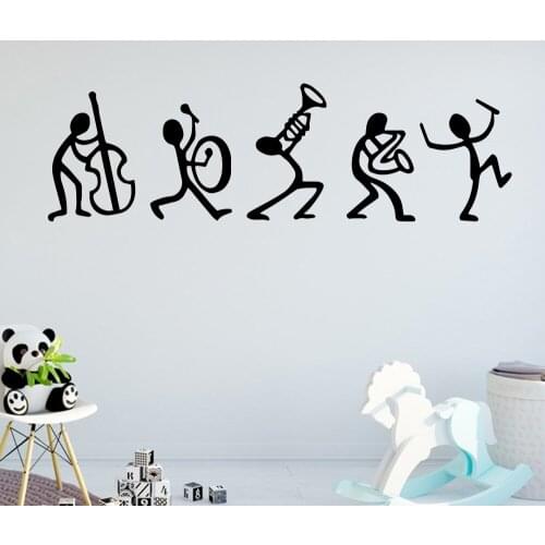 WJWY Music Vinyl Wall Sticker Living Room Baby Room Decoration Wall Stickers Poster Decals Art Home Decor