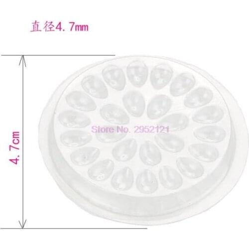 10000pcs Plastic Flower Shape Glue Gasket Glue Pad Transparent Glue Holder For Eyelash Extension Eyelashes Adhesive Pallet