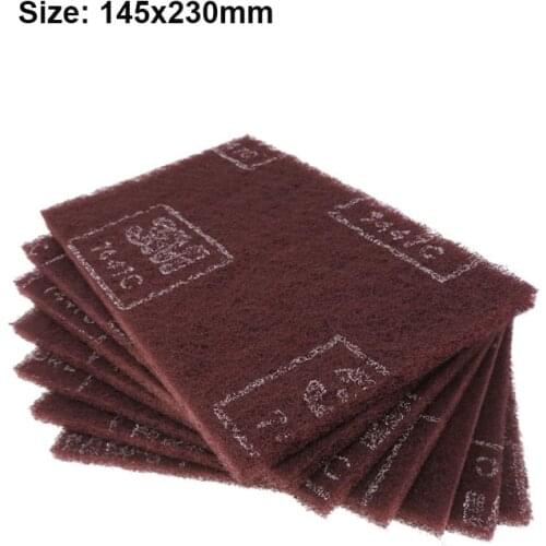 145x230mm 3M Industrial Scouring Pad Metal Polishing Abrasive Buffing Pad Rust Removal Cloth