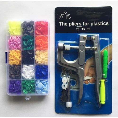 150set T5 12mm Round Snap Buttons Plastic Resin + 1Set Snap Fastener Tool For Baby Clothes + 1 Storage Box