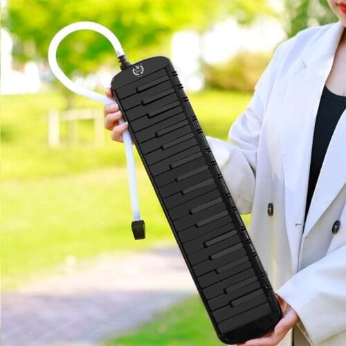 37 Keys Instrument Soprano Melodica Piano Style Mouth Organ Pianica Harmonica with Mouthpiece Carrying Bag