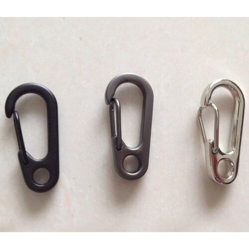 5pcs/Lot Spring Buckle Snap Alloy Nickel-free Plating Mini Key Ring Carabiner Bottle Hook Camping Accessories
