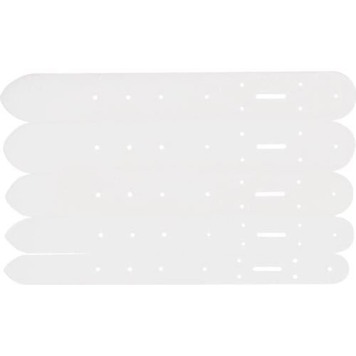 5Pcs Set Acrylic Leather Belt Buckle Head End Templates Stencil Tool