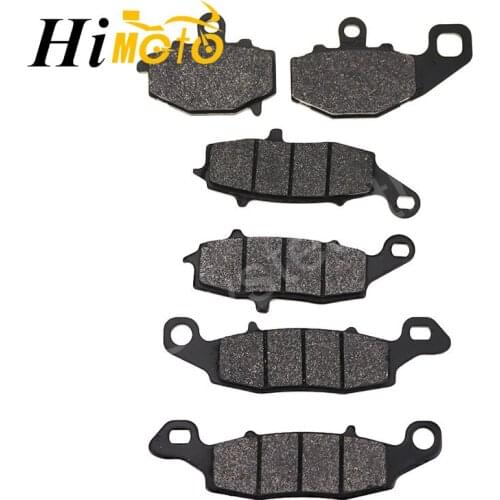 6pcs/set Motorcycle Front & Rear Brake Pads For Kawasaki ZR750 Z750 04-06, ZR750L Z750S 05-10, ZX1100 GPZ 1100 95-98 97 96