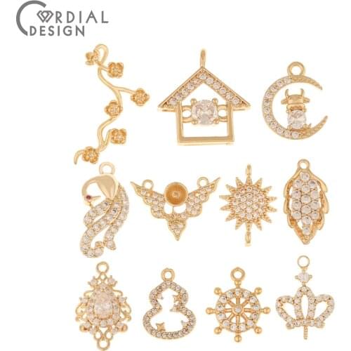 Cordial Design 6Pcs Jewelry Accessories/Connector/Multi Shape/Jewelry Findings Components/Earrings Pendant/Hand Made/DIY Making