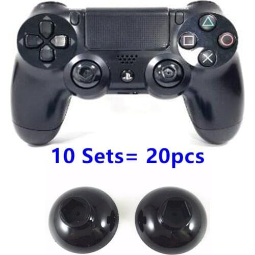 10 Sets 20pcs Button of the Analog Joysticks Removable Thumbsticks Thumb Stick Pad Base For Playstation 4 PS4 Pro Slim Xbox One