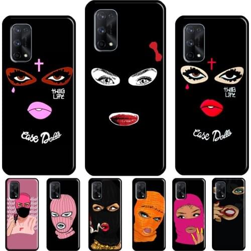 Masked Goon Thug Life Teared Girl For OnePlus 8T Nord 8 9 Pro Phone Case For OPPO Realme 8 Pro Q3 6 7 Pro GT Neo C3 C11 C15