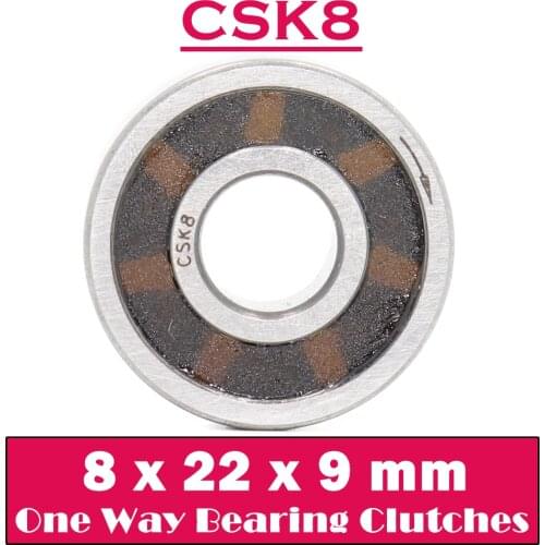 CSK8 One Way Bearing Clutches 8*22*9mm ( 1 PC) Without Keyway CKK8 CSK608 FreeWheel Clutch Bearings CSK08