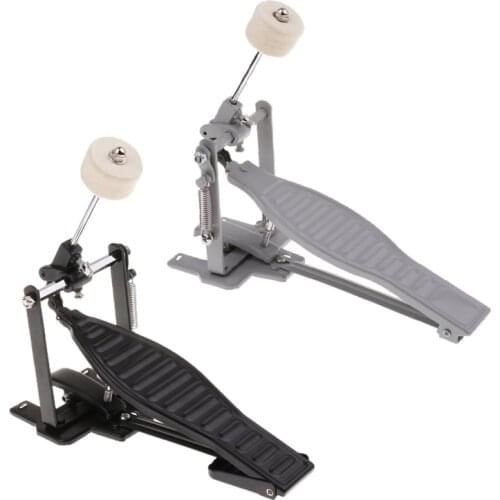 Aluminium Alloy Single Spring Bass Children Drum Pedal Adjustable Stroke with Wool Beater Percussion Replacement Accessories