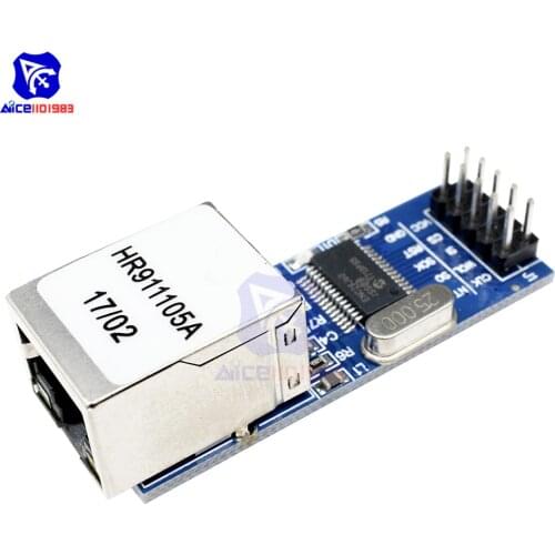 Diymore ENC28J60 Ethernet LAN Network Mini 51/AVR/ARM/PIC Code LPC SPI Port Module for Arduino STM32