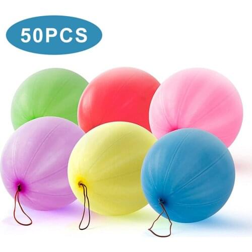 Value Pack 50pcs Punch Balloons Party Favors Punching Balloons For Wedding Party 18 Inch Punch Balloons Kids Birthday Toys